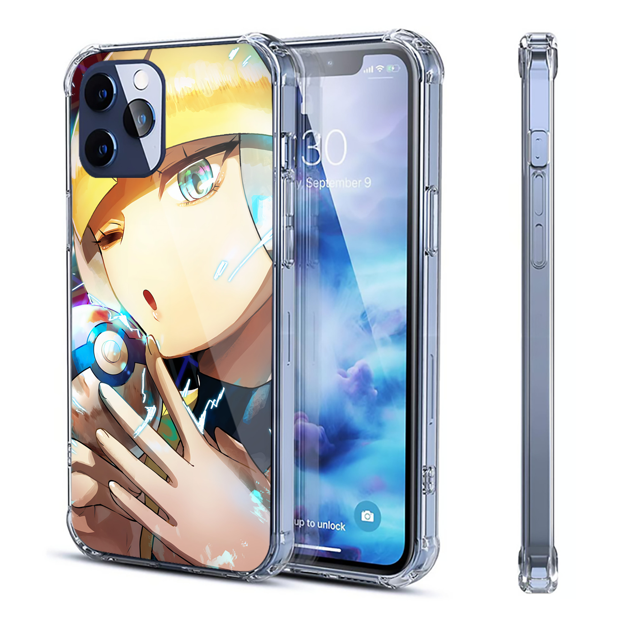 （画像用） ポケットモンスター Pokémon 【iPhone 12シリーズ対応】透明スマホケース（クリアソフトケース）